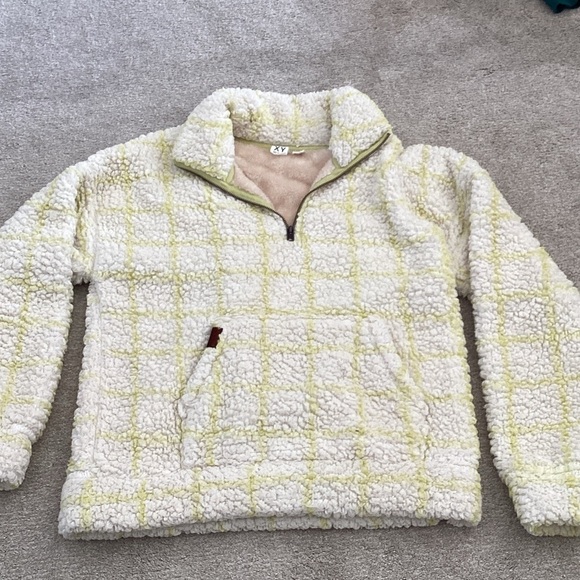 Roxy Cream and Yellow Teddy Jacket medium - Picture 4 of 6